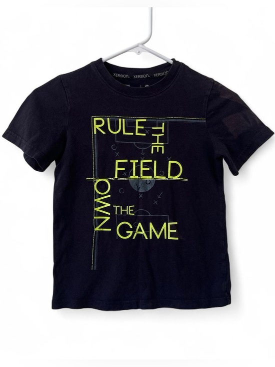 Xersion Other - Boys Small 6/7 Black Short Sleeve Graphic T-Shirt Athletic Soccer Crewneck Play